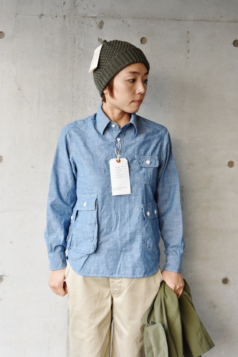 DAILY WORDROBE INDUSTRY ・・・ Shambre Work Pullover SHIRTS (当店別注)!★!_d0152280_08020281.jpg