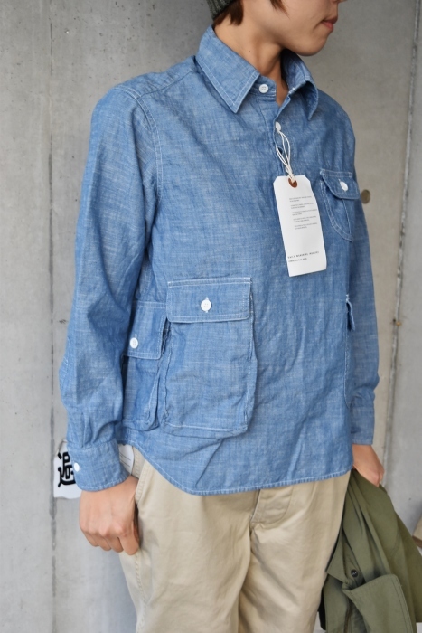 DAILY WORDROBE INDUSTRY ・・・ Shambre Work Pullover SHIRTS (当店別注)!★!_d0152280_08023435.jpg
