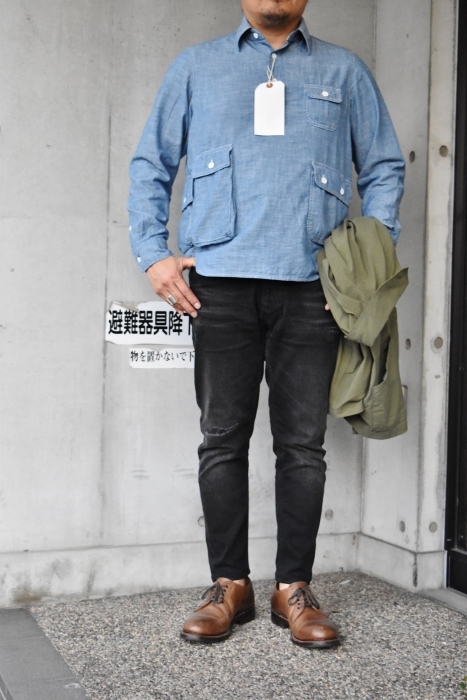 DAILY WORDROBE INDUSTRY ･･･ Shambre Work Pullover SHIRTS (当店別注)！★！_d0152280_08173313.jpg
