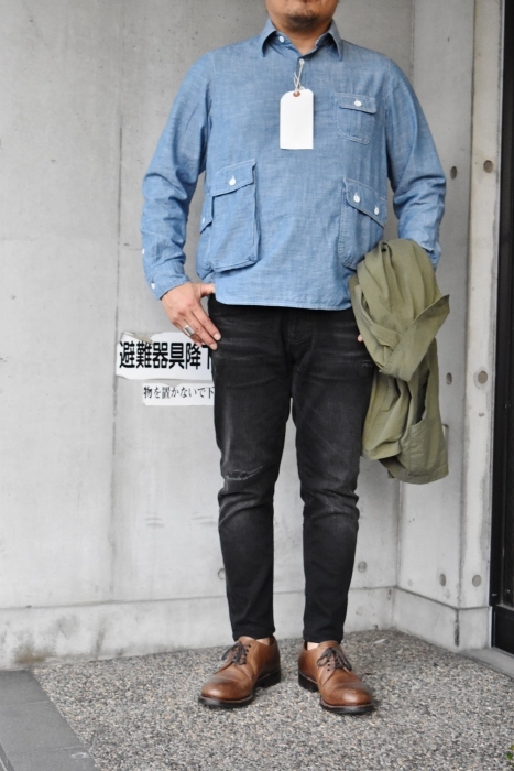 DAILY WORDROBE INDUSTRY ・・・ Shambre Work Pullover SHIRTS (当店別注)!★!_d0152280_08173313.jpg