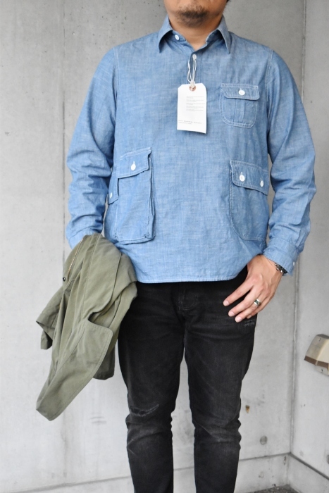 DAILY WORDROBE INDUSTRY ･･･ Shambre Work Pullover SHIRTS (当店別注)！★！_d0152280_08181993.jpg