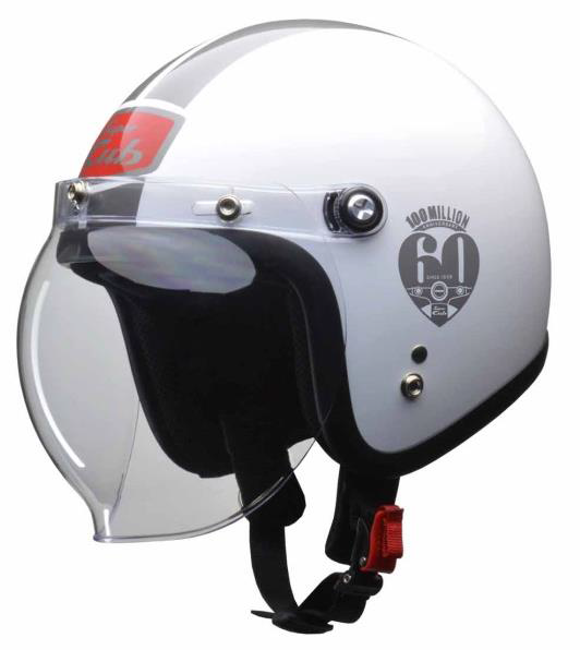スーパーカブ60周年記念ヘルメット : バイクの横輪 スーパーカブ60周年記念ヘルメット : バイクの横輪