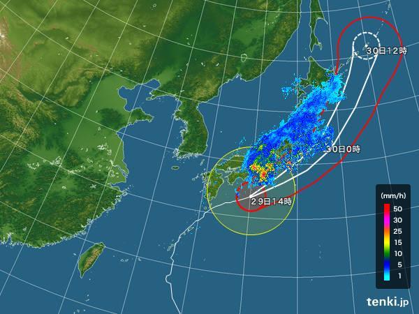 台風２２号は今夜１２時には太平洋側に抜ける見込み_a0177819_15493097.jpg