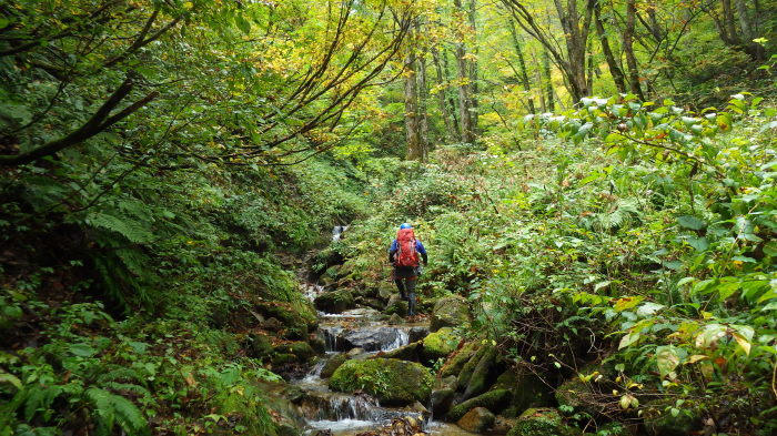 会津・洞厳山　境の沢遡行～阿寺沢下降 ～ ２０１７年１０月２１日_f0170180_09412156.jpg