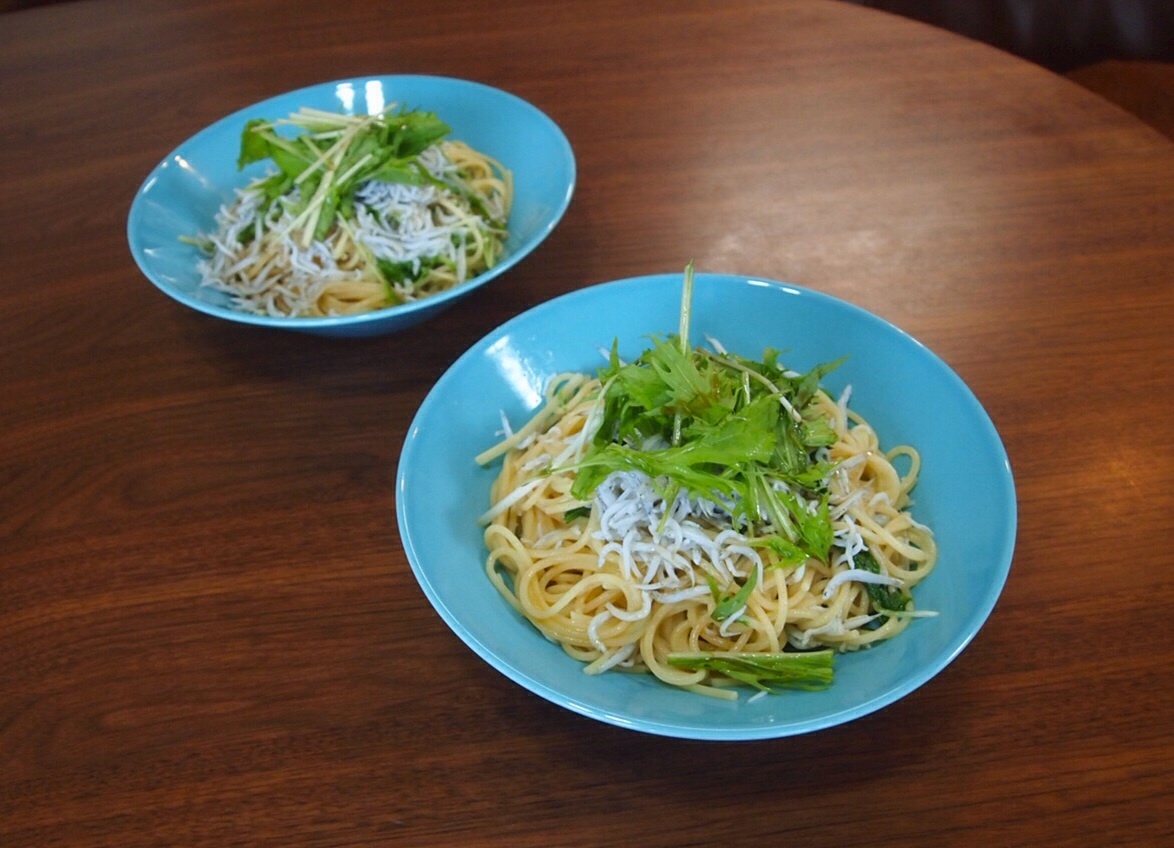 しらすと水菜のレモンパスタ Sobu 2
