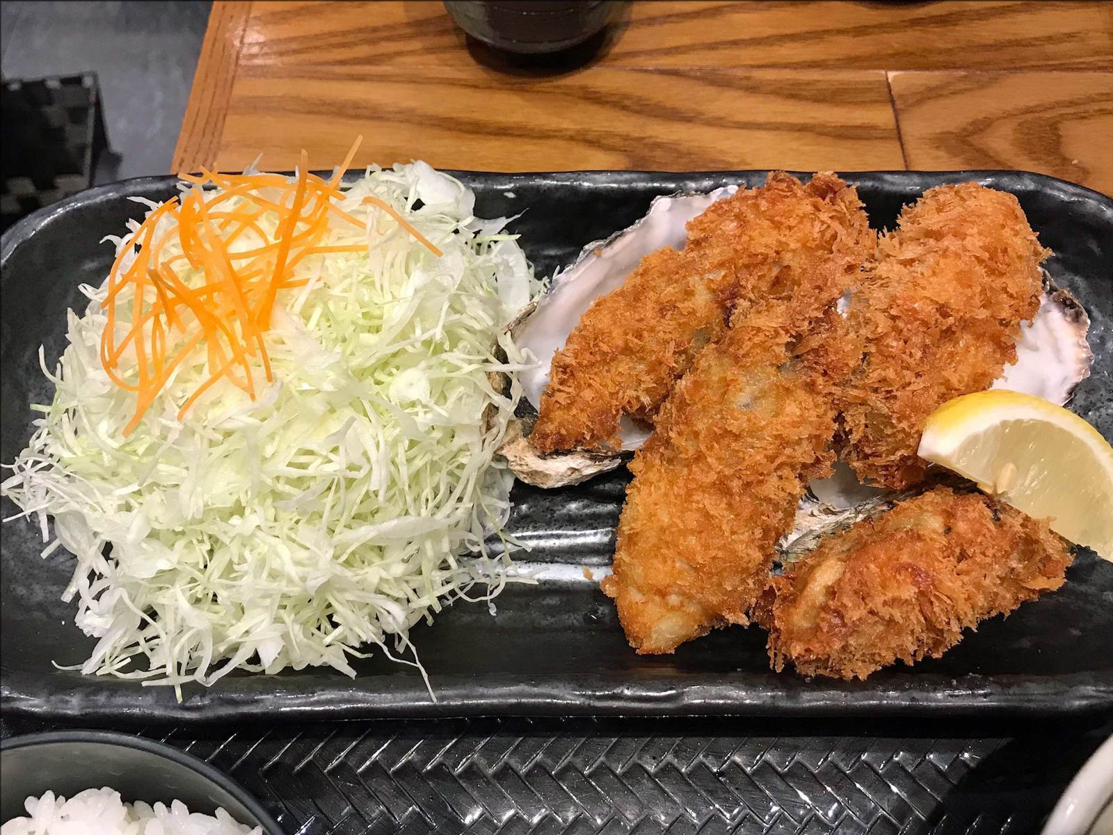 カキフライ定食＠牡蠣場 北海道厚岸 コレド室町店_b0054329_06550595.jpg