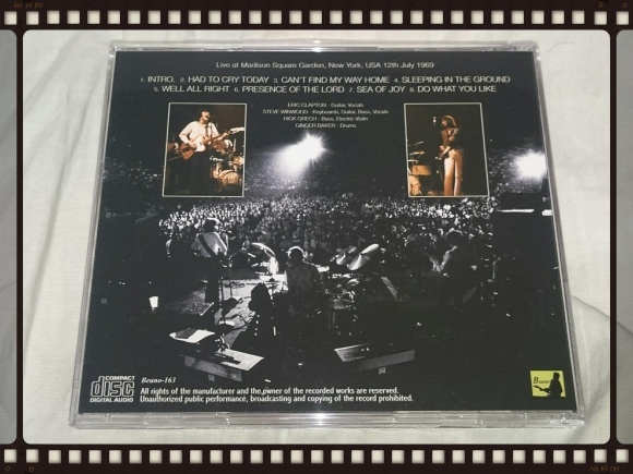 BLIND FAITH / MADISON SQUARE GARDEN 1969_b0042308_16541690.jpg