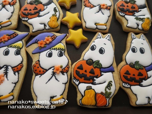ムーミンたちのアイシングクッキー ハロウィン Nanako Sweets Cafe ムーミンたちのアイシングクッキー ハロウィン Nanako Sweets Cafe