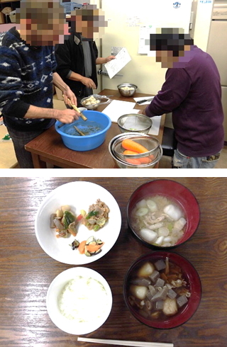 調理実習で芋煮の食べ比べ_b0245781_15054522.jpg