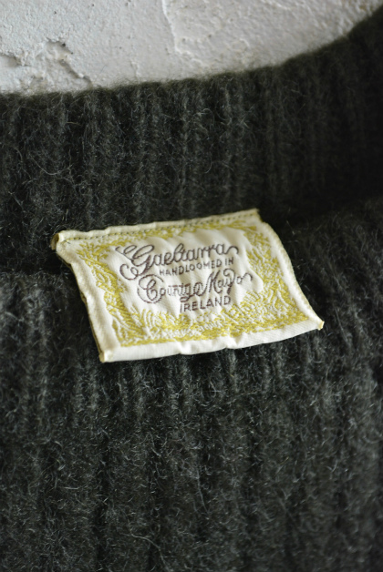 Aran sweater & fisherman knit over-dyed dark green/wine red_f0226051_13485581.jpg