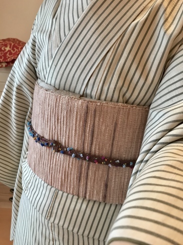 登喜蔵さんの手織りの帯 : すみれ堂きものDiary
