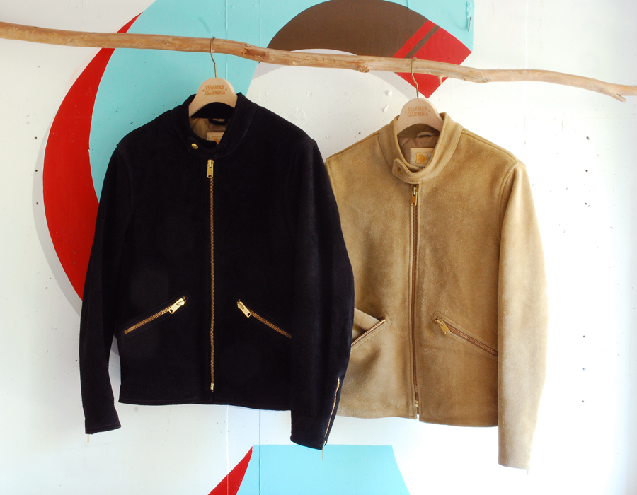 【DELIVERY】 STANDARD CALIFORNIA - Suede Single Riders Jacket_a0076701_13023496.jpg