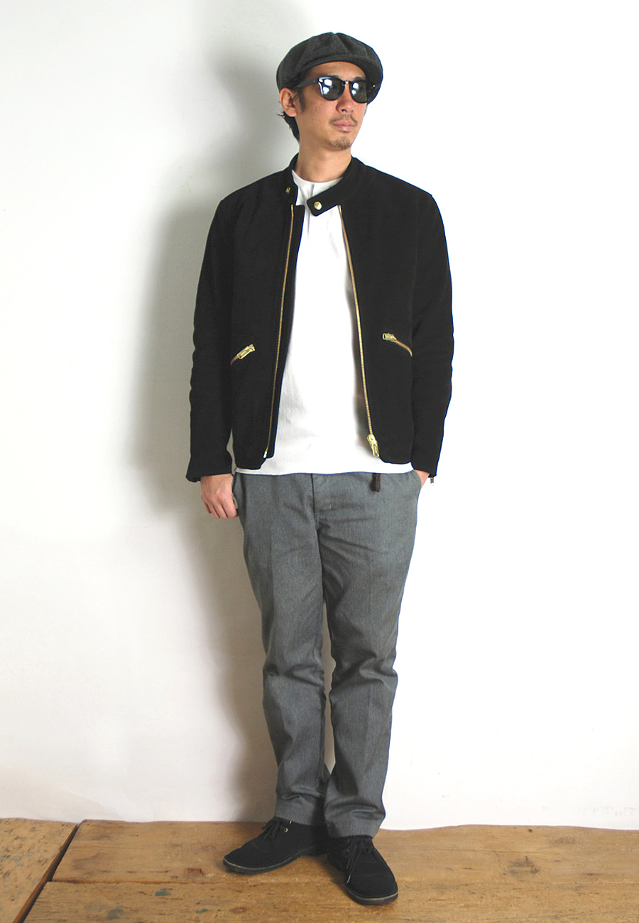 【DELIVERY】 STANDARD CALIFORNIA - Suede Single Riders Jacket_a0076701_13025185.jpg