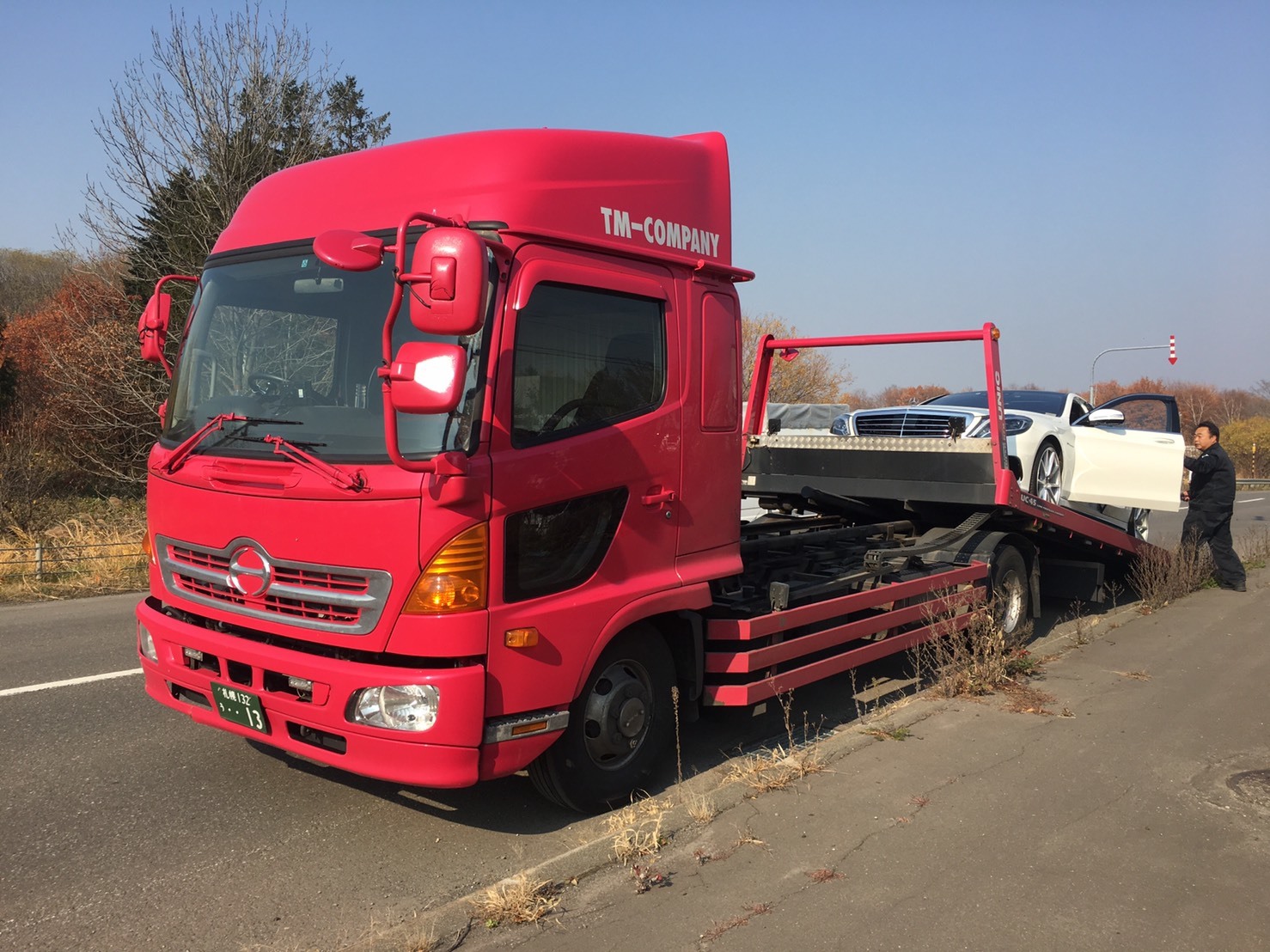 11月3日(金)トミーベース　カスタムブログ☆ベンツS550陸送引き取り☆_b0127002_00552754.jpg