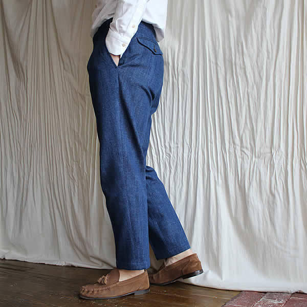 作ってみた。『linen×cotton vintage fade denim trousers』_c0181543_18091958.jpg