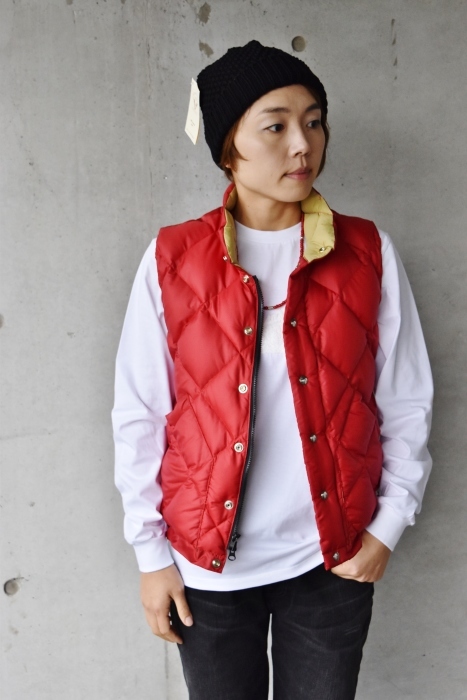 Crescent Down Works (MADE in USA)　　「赤」別注QUILT DOWN VEST！★！_d0152280_10100299.jpg