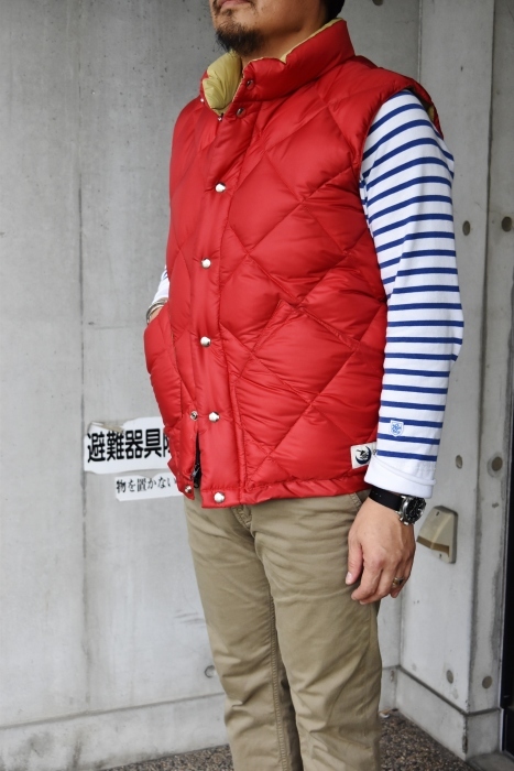 Crescent Down Works (MADE in USA)　　「赤」別注QUILT DOWN VEST！★！_d0152280_10124936.jpg