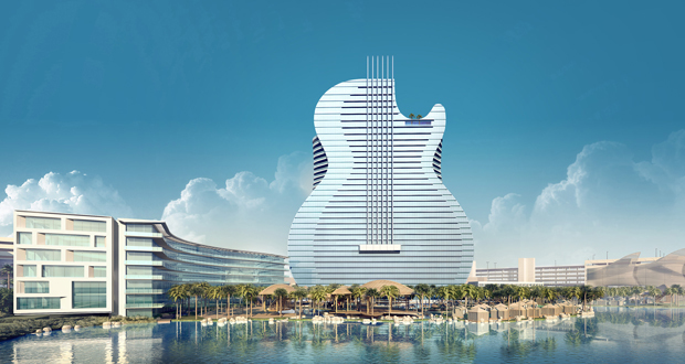 ギターの形をした大型ホテルの建設が米フロリダでスタート 帰ってきた モンクアル