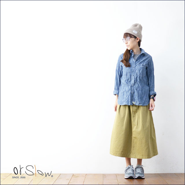 orslow [オアスロウ] chambray shirts BLUE [ブルーシャンブレーシャツ] Lady\'s【00-8070-84】_f0051306_18042577.jpg