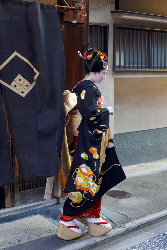 お見世出し 上七軒 勝貴さん 花景色 K W C Photoblog