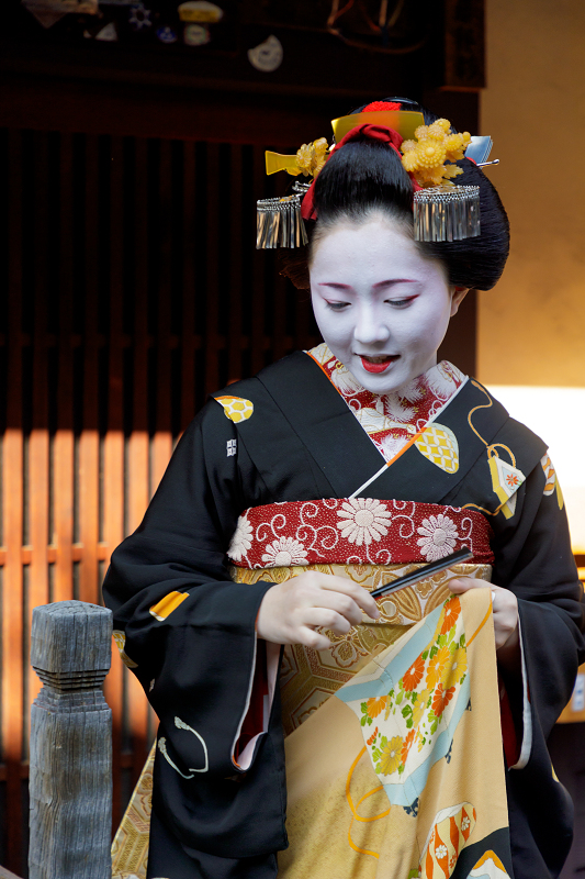 お見世出し 上七軒 勝貴さん 花景色 K W C Photoblog