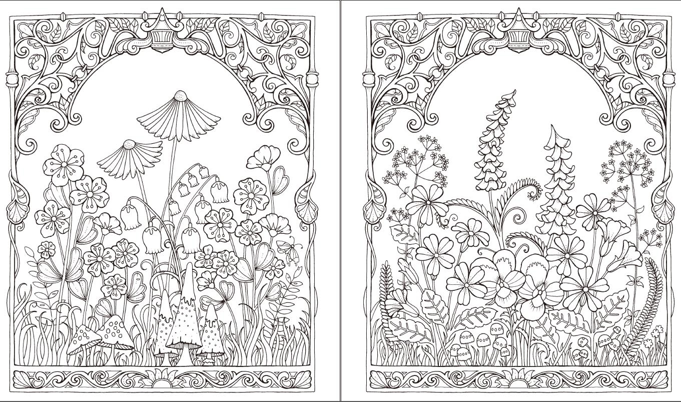 ジョハンナ バスフォードぬりえ新作発売 アイビーと不思議な蝶 オトナのぬりえ ひみつの花園 オフィシャル ブログ