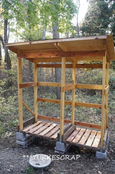 八ヶ岳ログハウスDIY・婿さま大奮闘するの巻 ~ 薪小屋つくり ~_d0348118_16371372.jpg