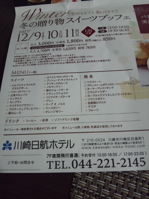 川崎日航ホテル 夜間飛行 チョコレートスイーツブッフェ_f0076001_038950.jpg