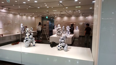 作業日誌（高島屋大阪店中嶋晴美展作品陳列作業）_c0251346_1639292.jpg