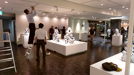 作業日誌（高島屋大阪店中嶋晴美展作品陳列作業）_c0251346_16394081.jpg