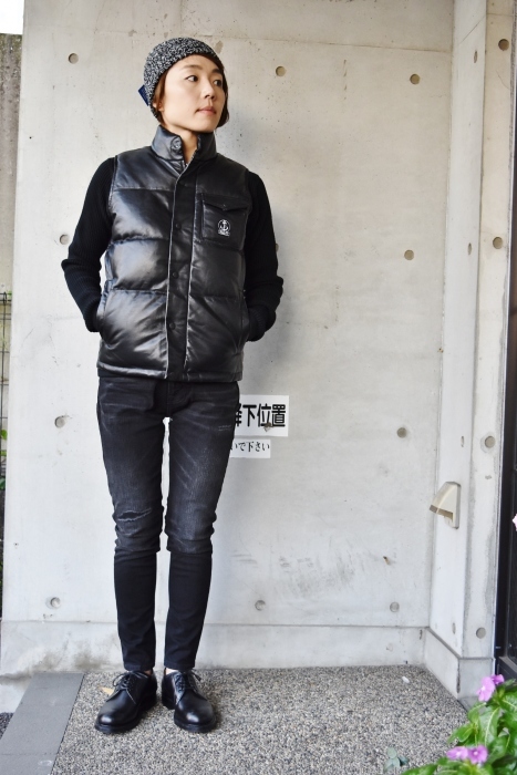 問い合わせ・増えております。。。FIDELITY ALL LEATHER DOWN VEST!★!_d0152280_10085574.jpg