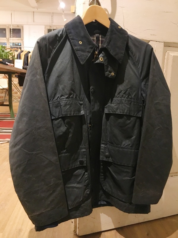 80’s ビンテージ/Barbour 1crest BEDALE jacket 80's 〜 BARBOUR 4 POCKET BEDALE / SAGE 】 80年代