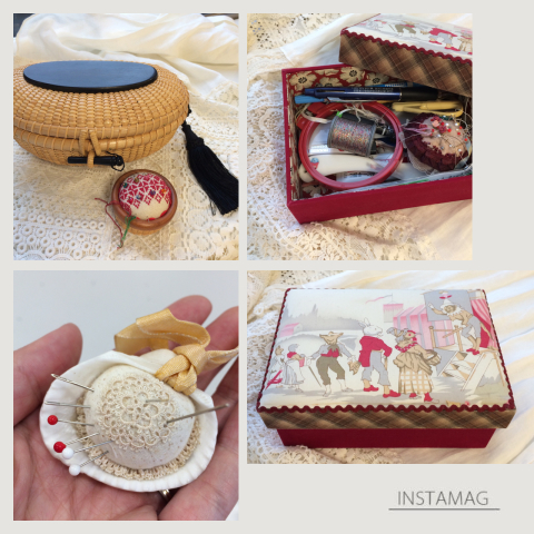 三越カルチャーサロン秋の短期講座『花刺繍のジュエリーボックス』1回目のレッスンにご参加いただきましてありがとうございました♪_a0157409_08061410.jpg