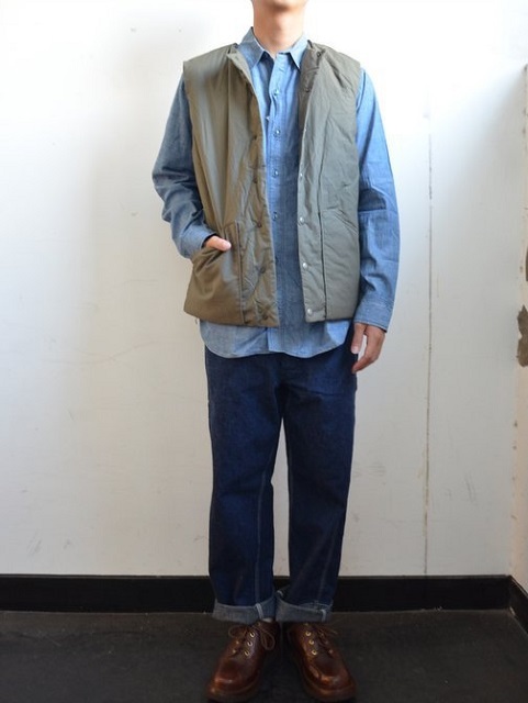 COTTON SHELL VEST -orSlow-_d0158579_14173372.jpg