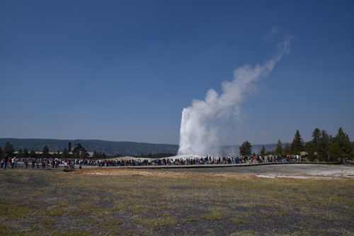 N.Y.へは行かないよ　アメリカ横断ウルトラ皆既日食ツアー　その24　Old Faithful Geyser_a0101905_23444771.jpg