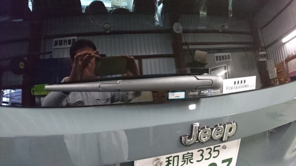 ジープ レネゲード ガラスボディコーティング 大阪 貝塚_a0197623_19474646.jpg