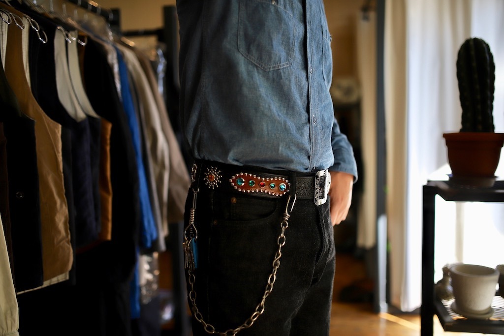 14.5oz 5 POCKETS BLACK DENIM PANTS_e0198668_13455271.jpg