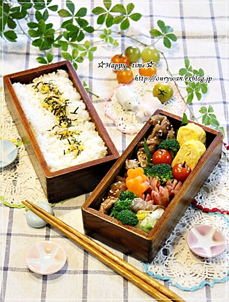 豚の生姜焼き弁当と今日のわんこ(陽だまり編)♪_f0348032_17470681.jpg