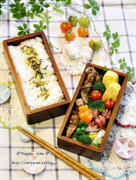 豚の生姜焼き弁当と今日のわんこ(陽だまり編)♪_f0348032_17471847.jpg