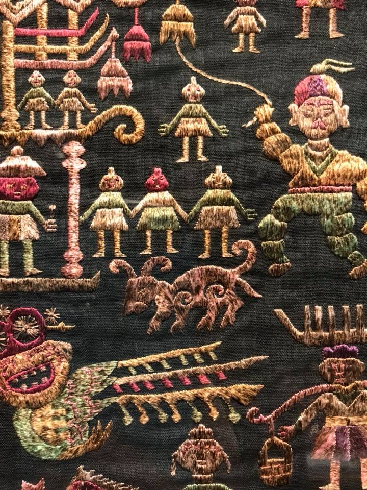 し*る様 中国　雲南省　アンティーク　ミャオ族　龍の刺繍の羽織り　聖林公司　ハロ し*る様 中国 雲南省 アンティーク ミャオ族 龍の刺繍の羽織り 聖