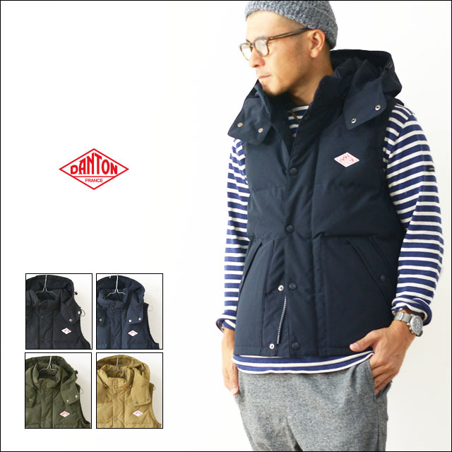 DANTON [ダントン] M/DOWN PARKA VEST ダウンベスト [JD-8812 LAS