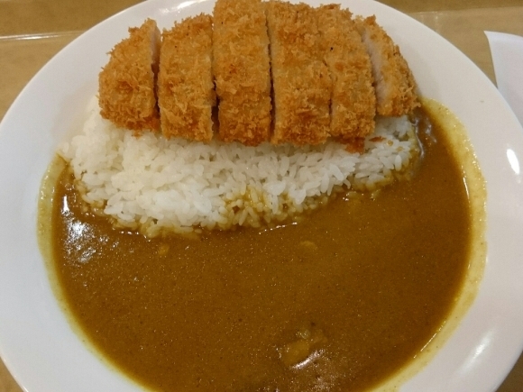 11/13  カレーショップC&C京王高幡SC店  三元豚のロースカツカレー大盛マイルド￥750 + カレーソース増量クーポン券使用 + サラダ ￥100_b0042308_19154560.jpg