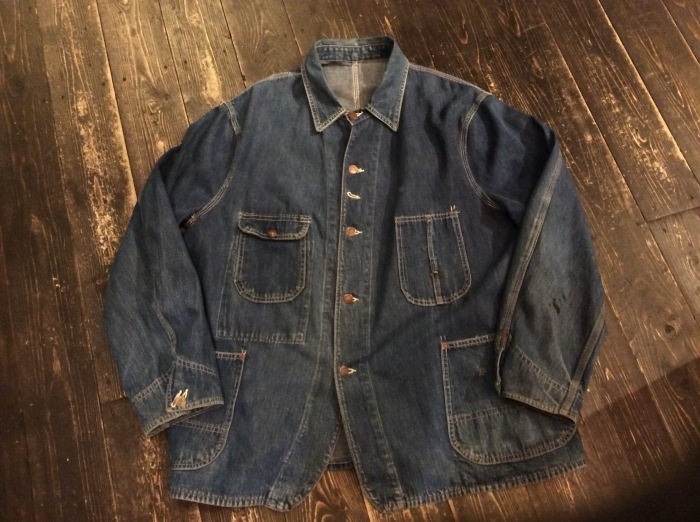 40\'s BARTEL \"Perfection\" denim chore jacket_e0343648_22172238.jpg