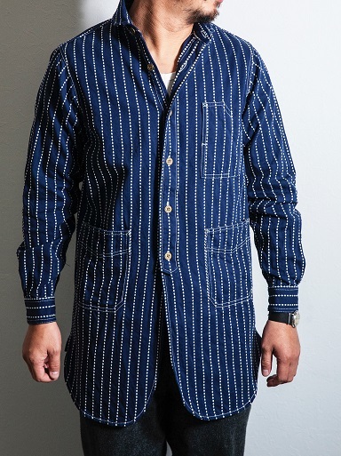 MATTSONS\'よりINDIGO STRIPE SHIRTSのご紹介です!!_d0160378_17591436.jpg