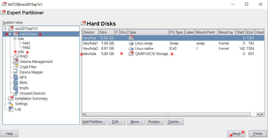 Open Enterprise Server 2015 OES2015sp1 で iSCSI NASのNSSマウント_a0056607_18034195.jpg