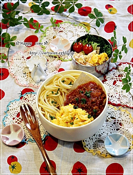 ミートパスタ弁当と今夜は♪_f0348032_17263834.jpg
