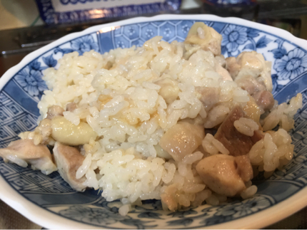 11月13日、野菜天ぷら、タイ風鶏炊き込みご飯_e0227385_22384414.jpg