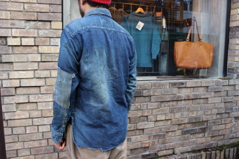 ANACHRONORM \"DAMAGED DENIM WORK SHIRT\" ご紹介_f0191324_08092390.jpg