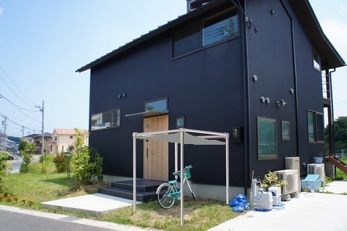 自転車置き場 製作取り掛かる １ 家をつくる
