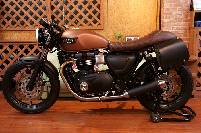 ブリティッシュカスタムfor Street Twin/Cup ボンネビル T100/T120, Street Twin/CUP 2-1 LOW GP フルエキ